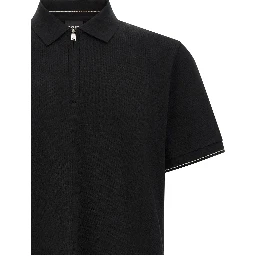 Black Cotton Polo Shirt