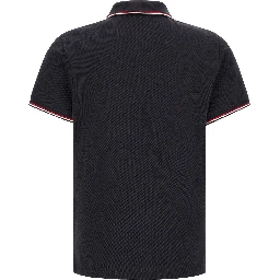Blue Cotton Polo Shirt