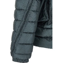 Blue Polyamide Full-Length Jacket