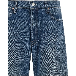 Blue Cotton Relaxed Fit Jeans