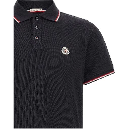 Blue Cotton Polo Shirt