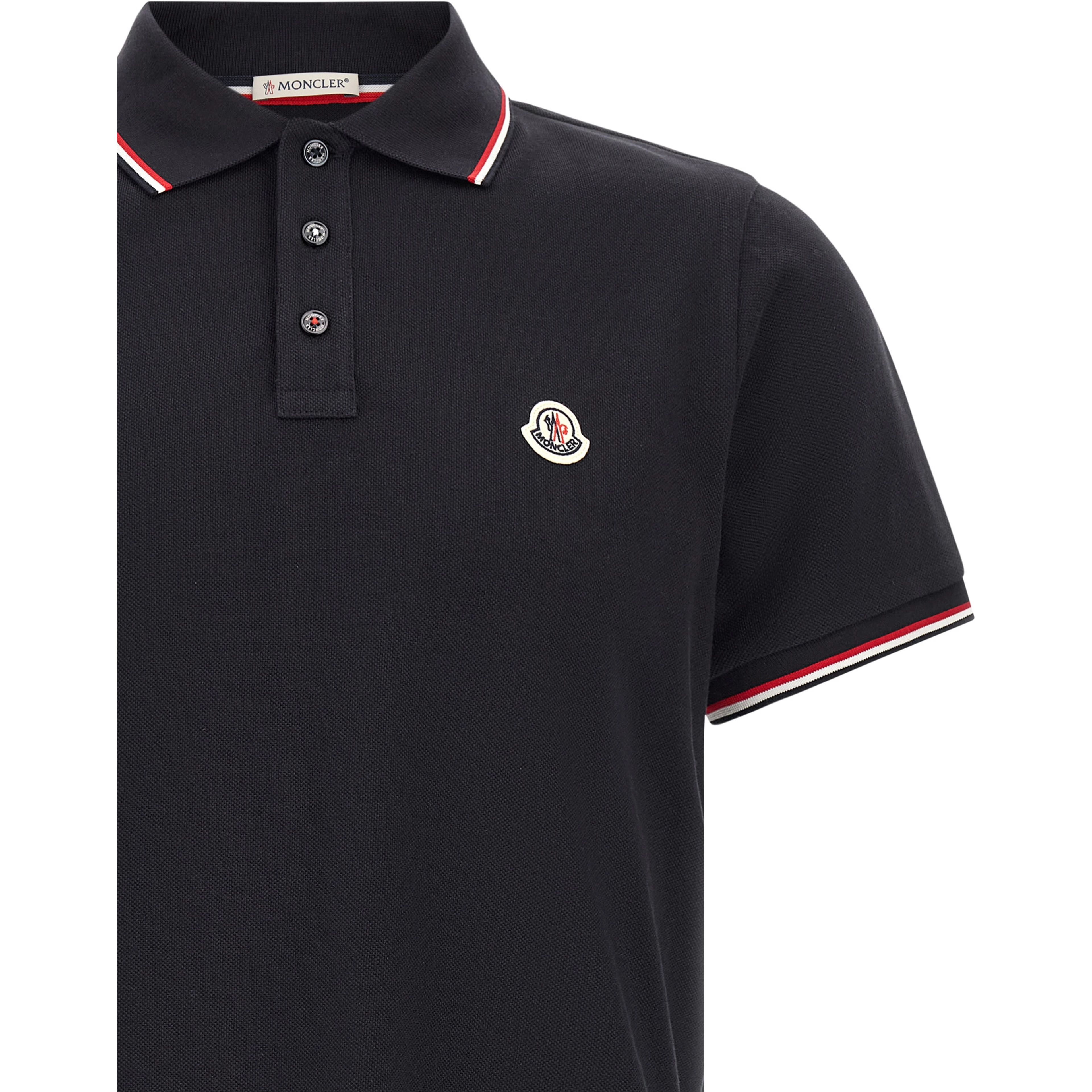Blue Cotton Polo Shirt