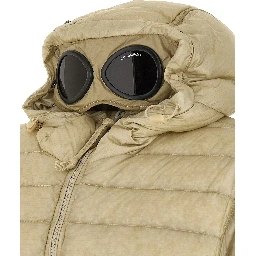 Beige Polyamide Full-Length Jacket