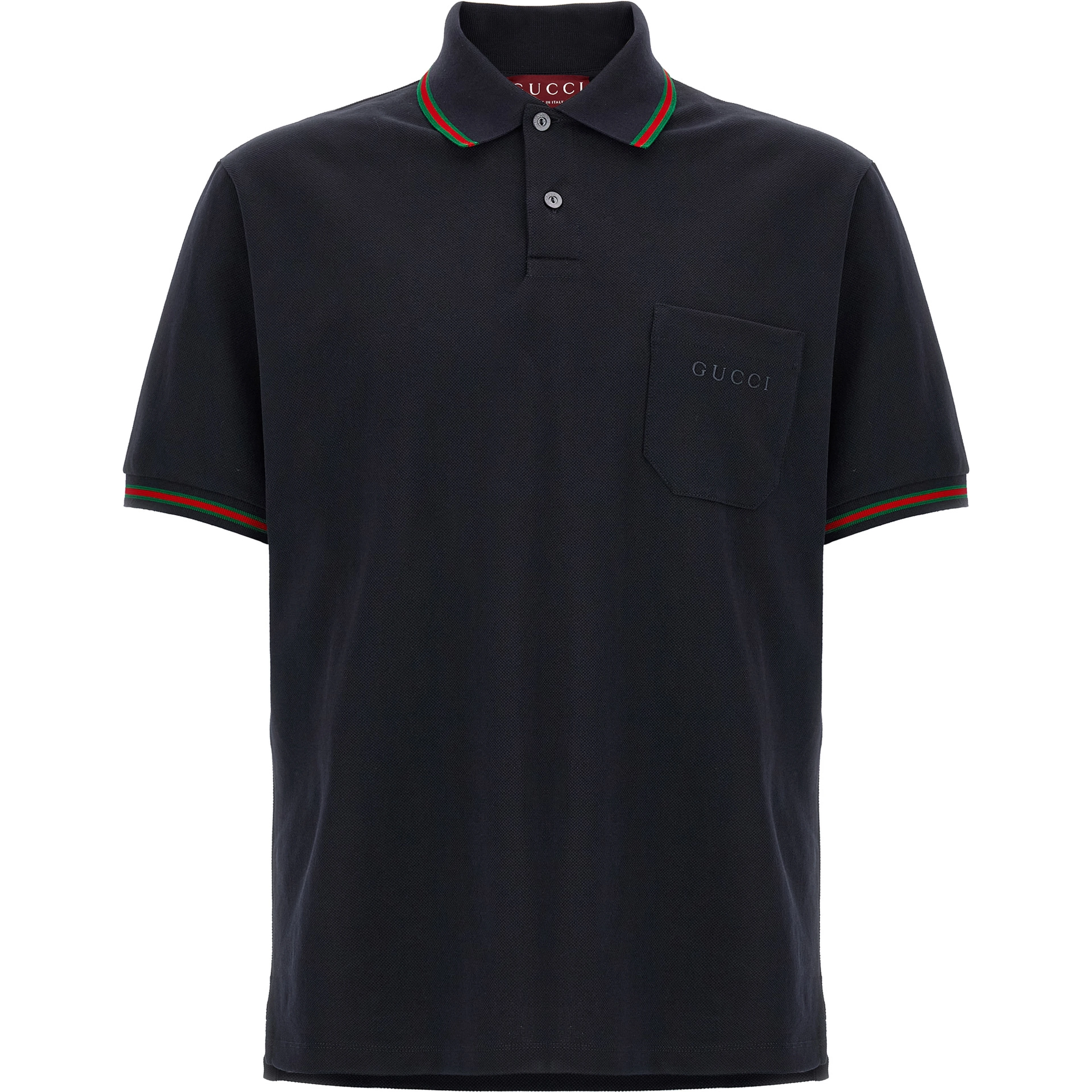 Blue Cotton Polo Shirt