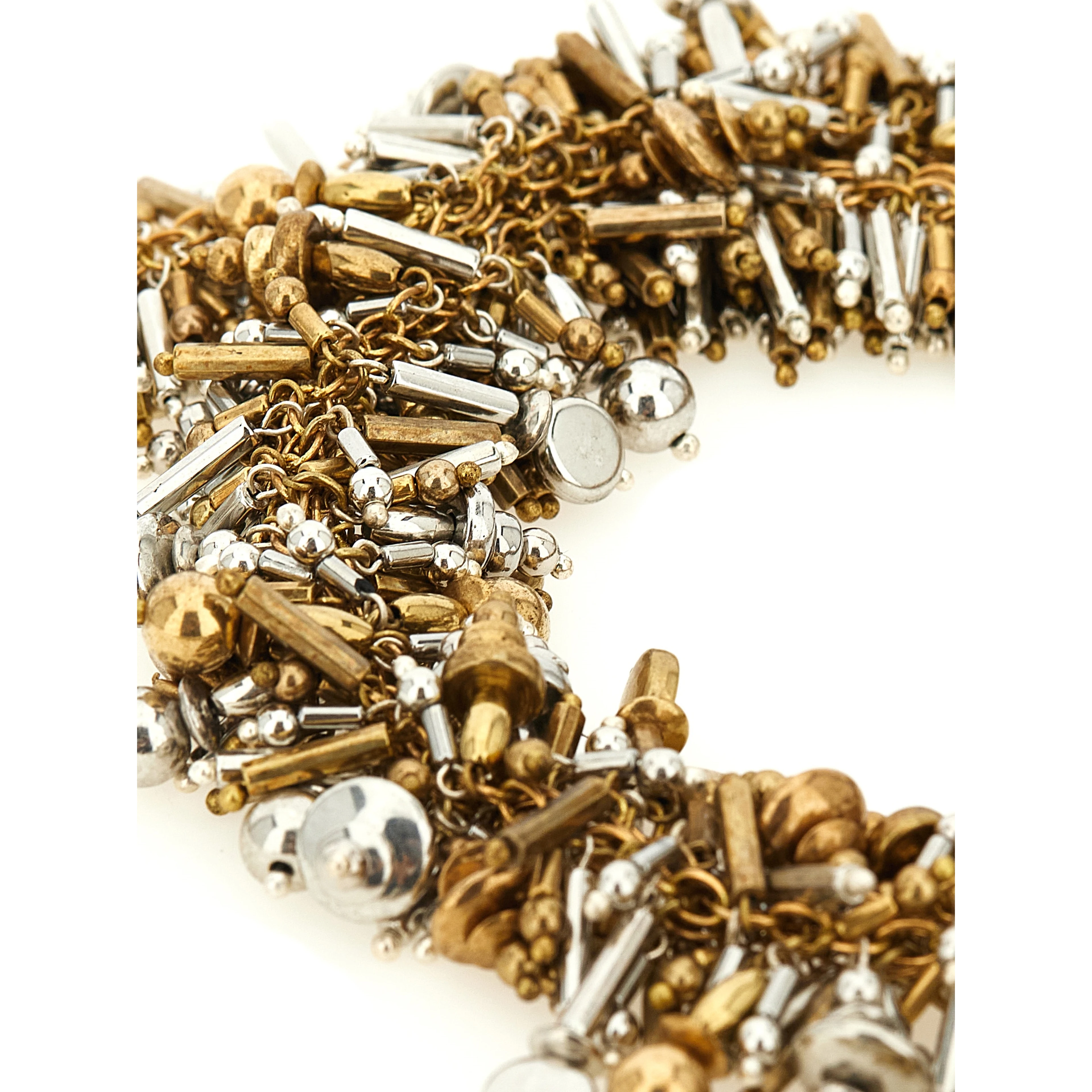 Gold Marabou Necklace
