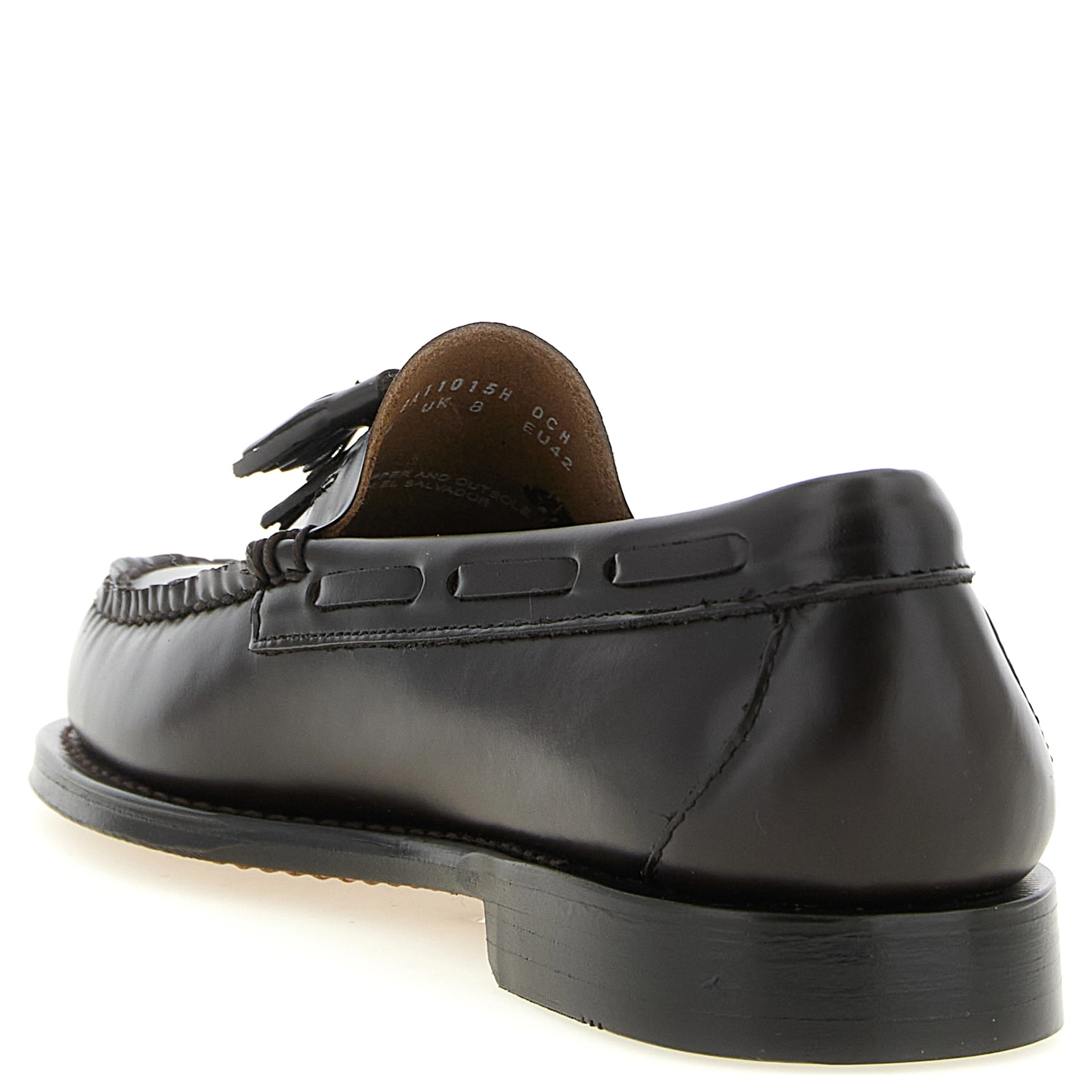 Brown Cowhide Slip-On Loafers