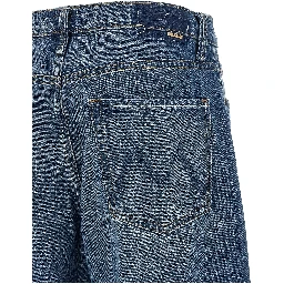 Blue Cotton Relaxed Fit Jeans