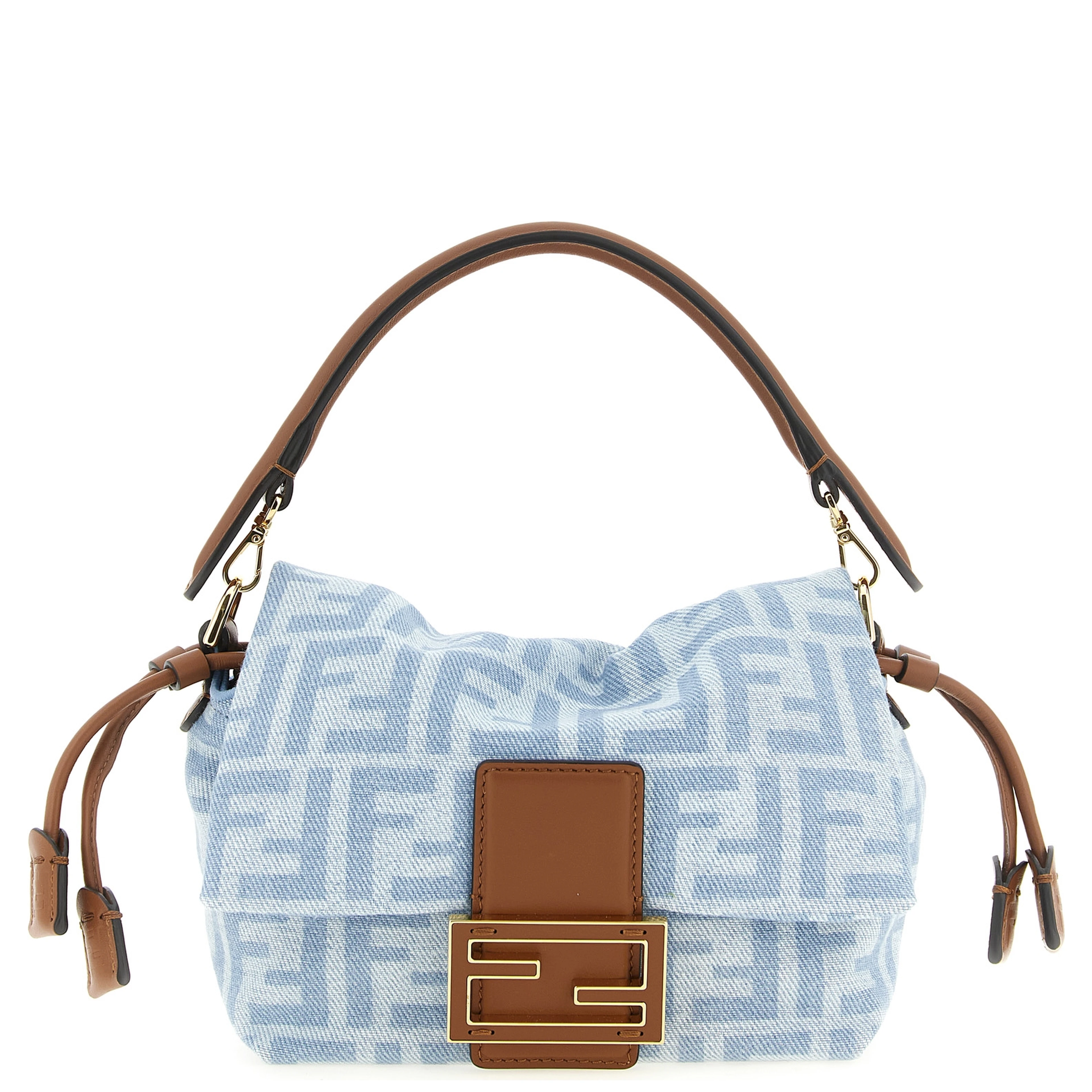 Blue Cotton Handbag