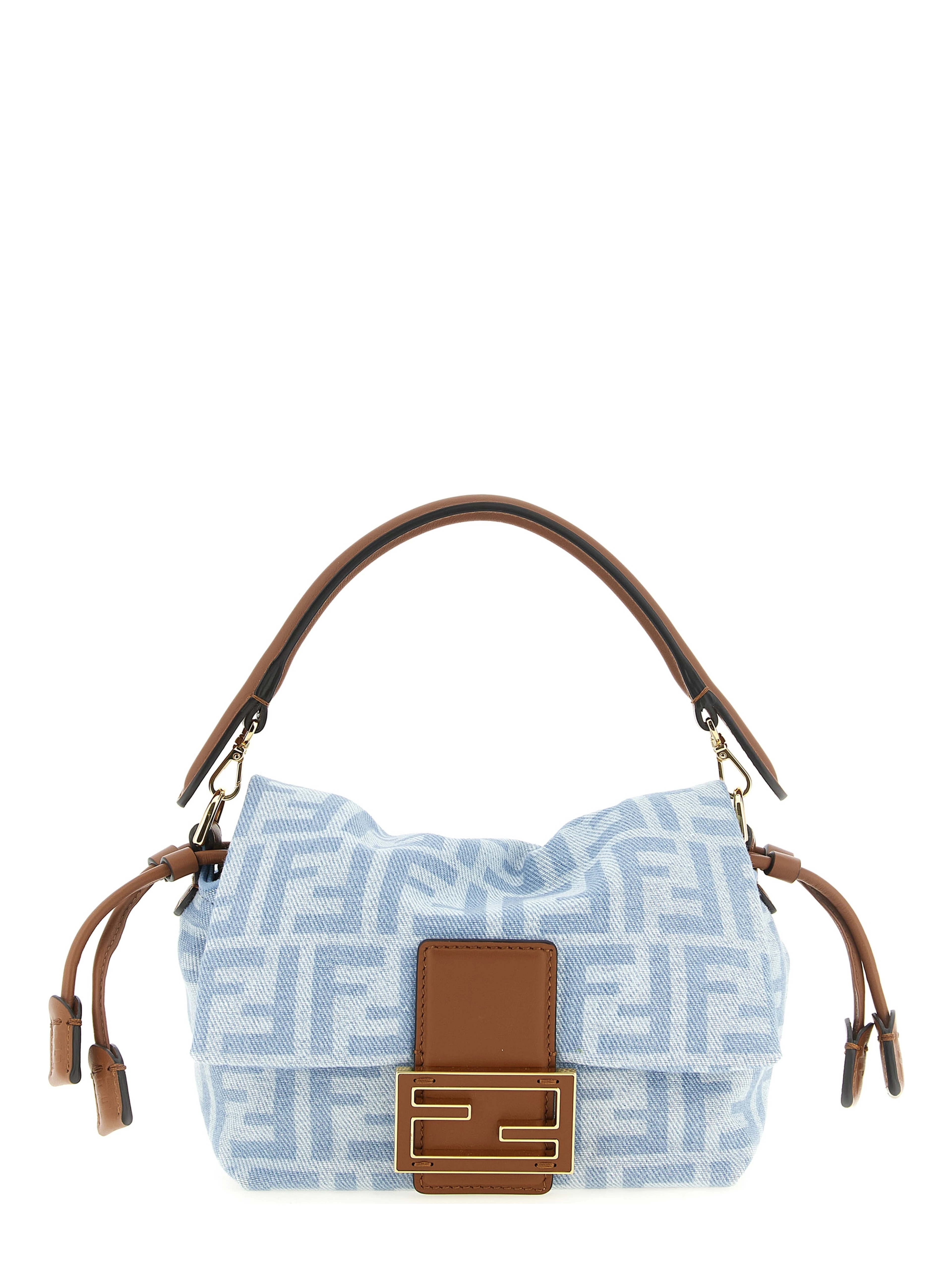 Blue Cotton Handbag