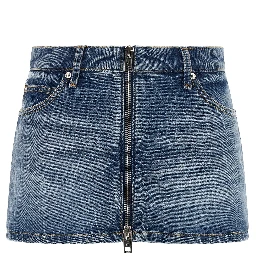 Blue Cotton Bermuda Shorts