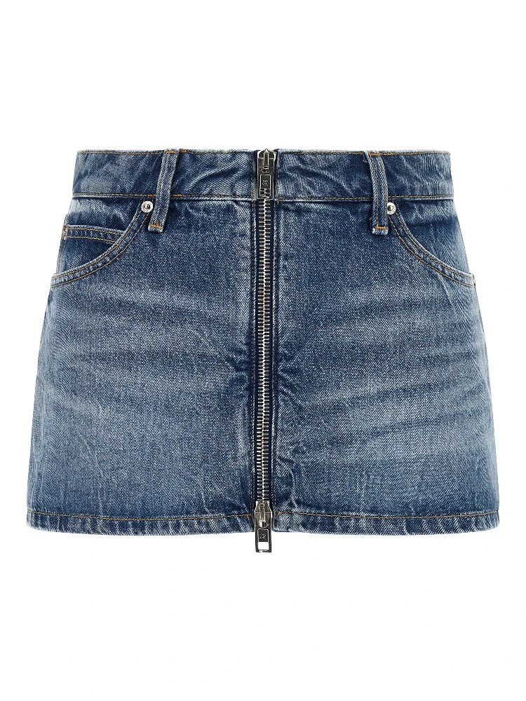 Blue Cotton Bermuda Shorts