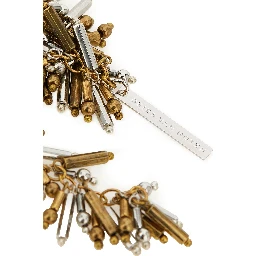 Gold Marabou Necklace