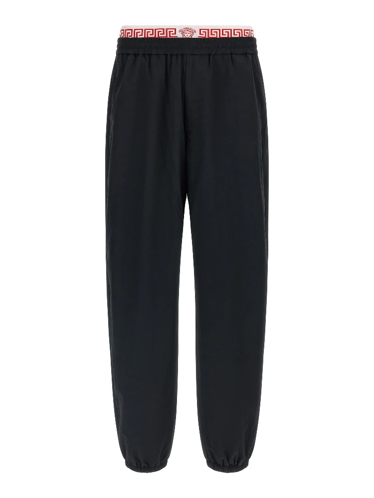 Black Polyamide Joggers (Workout Pants)
