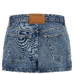 Blue Cotton Bermuda Shorts