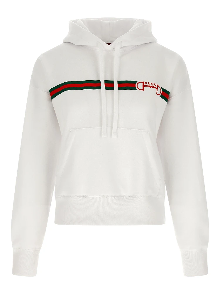 White Cotton Hoodie