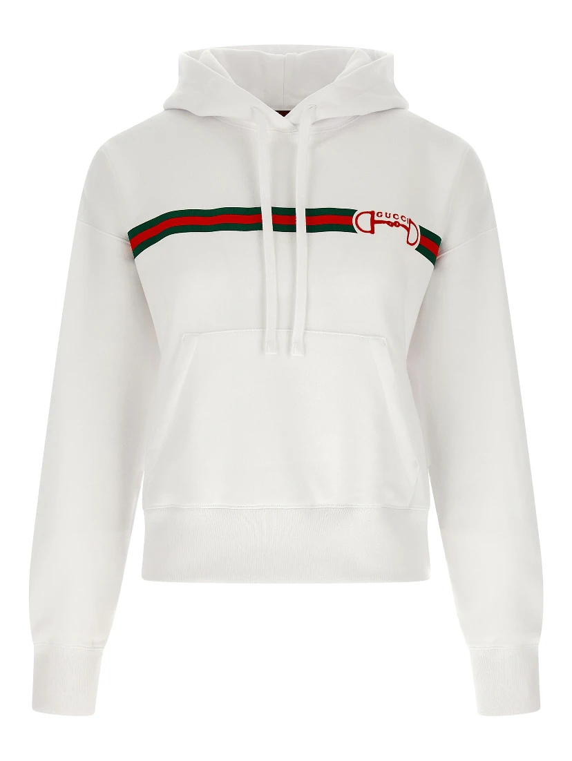 White Cotton Hoodie