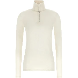 White Polyester Cardigan