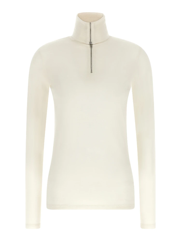 White Polyester Cardigan