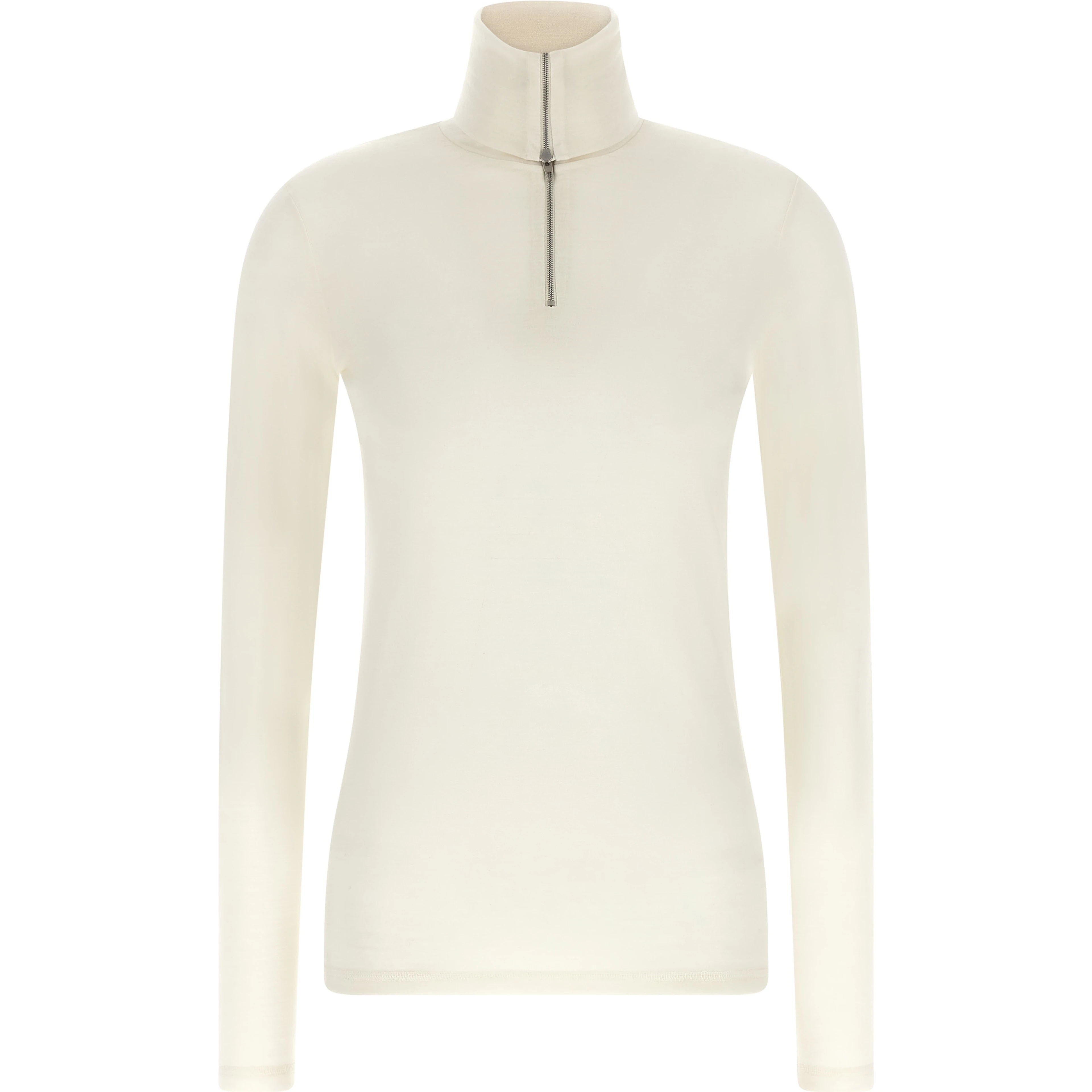 White Polyester Cardigan