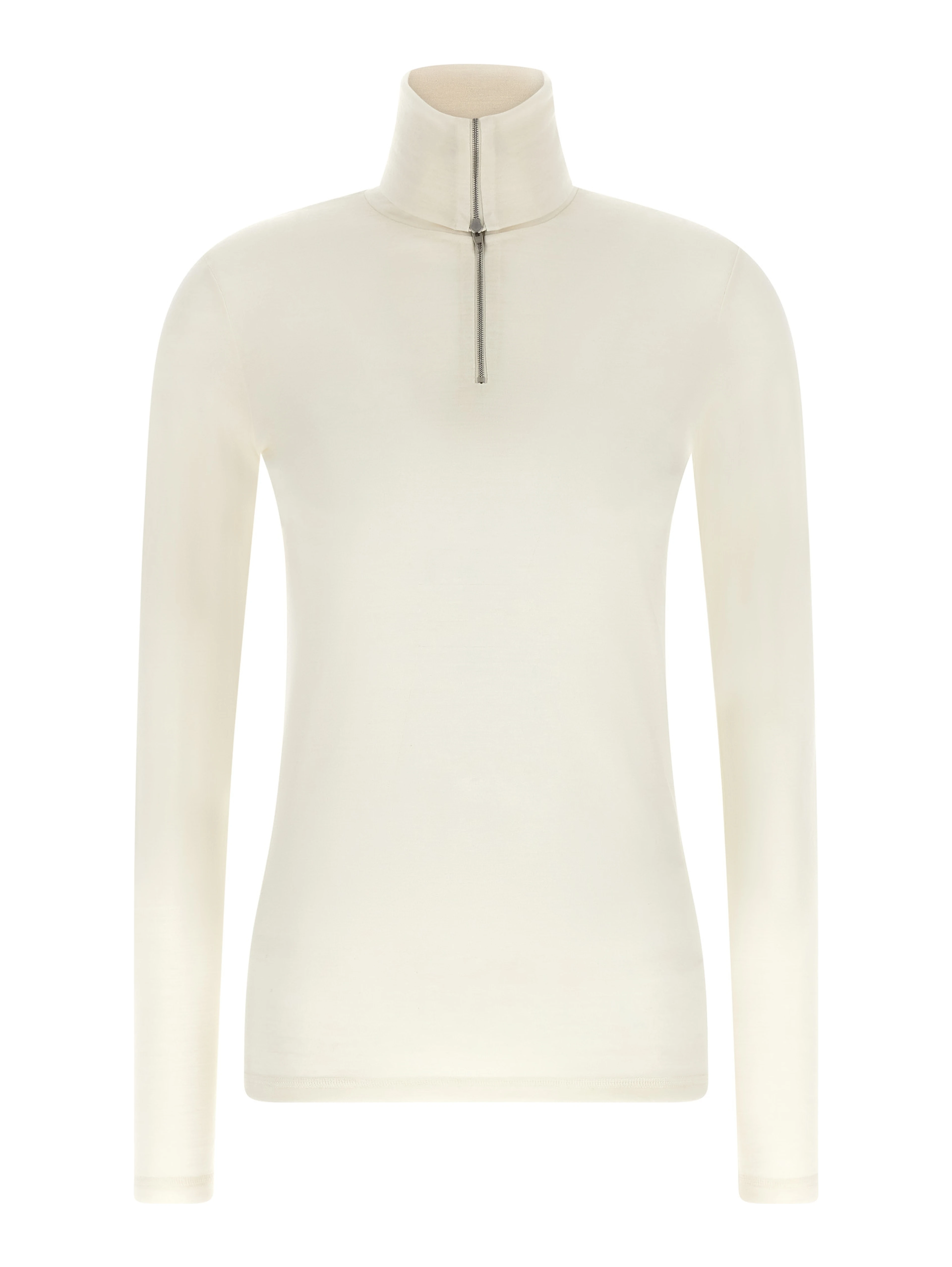 White Polyester Cardigan