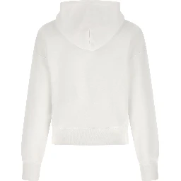 White Cotton Hoodie