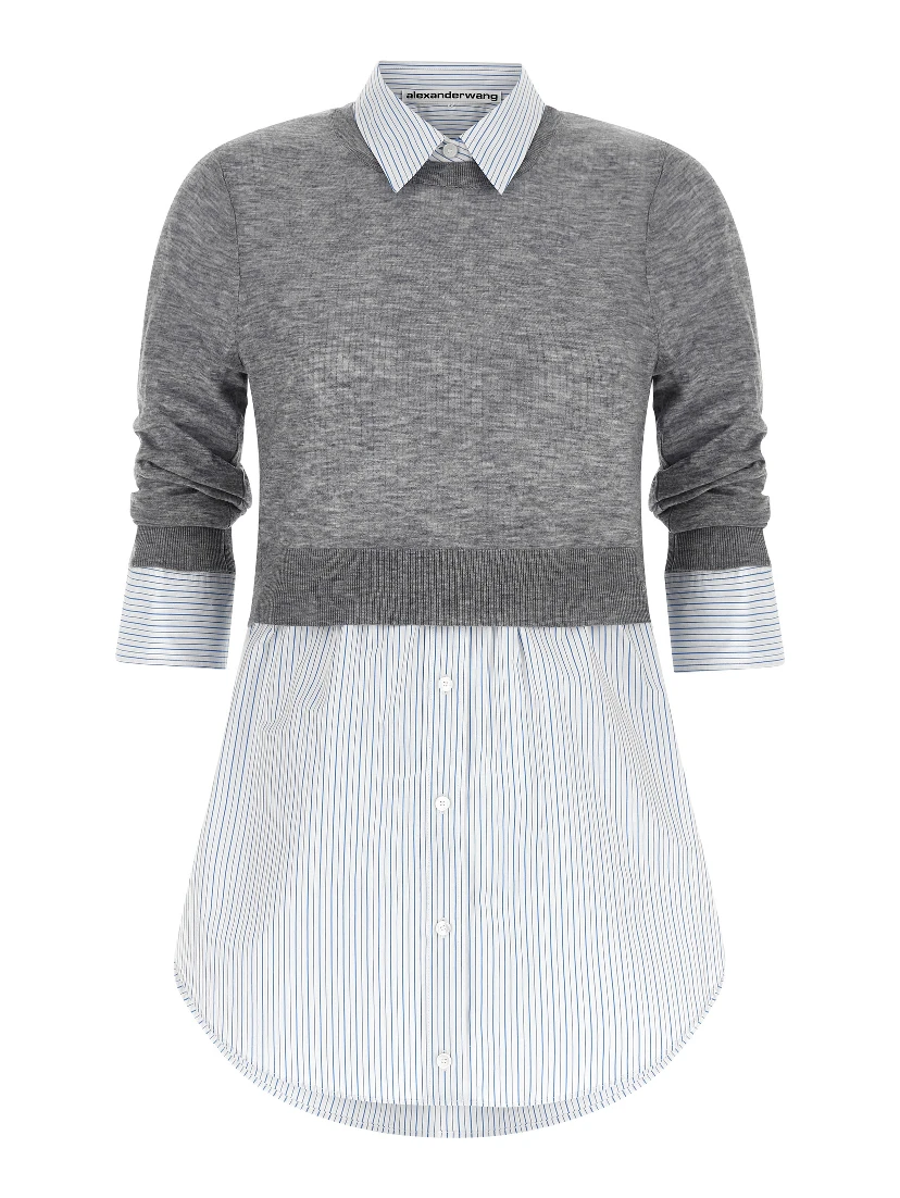 Gray Wool Blouse
