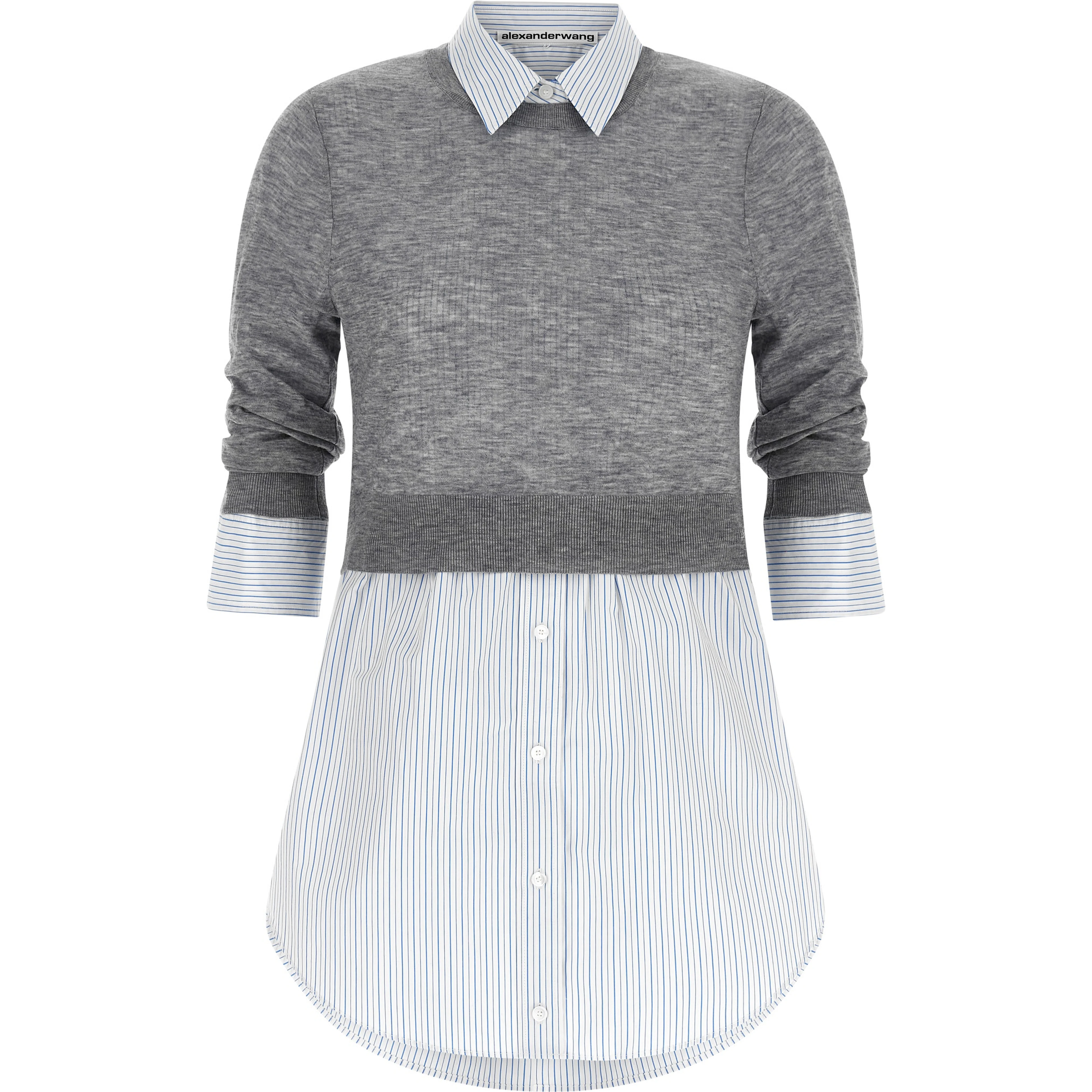Gray Wool Blouse