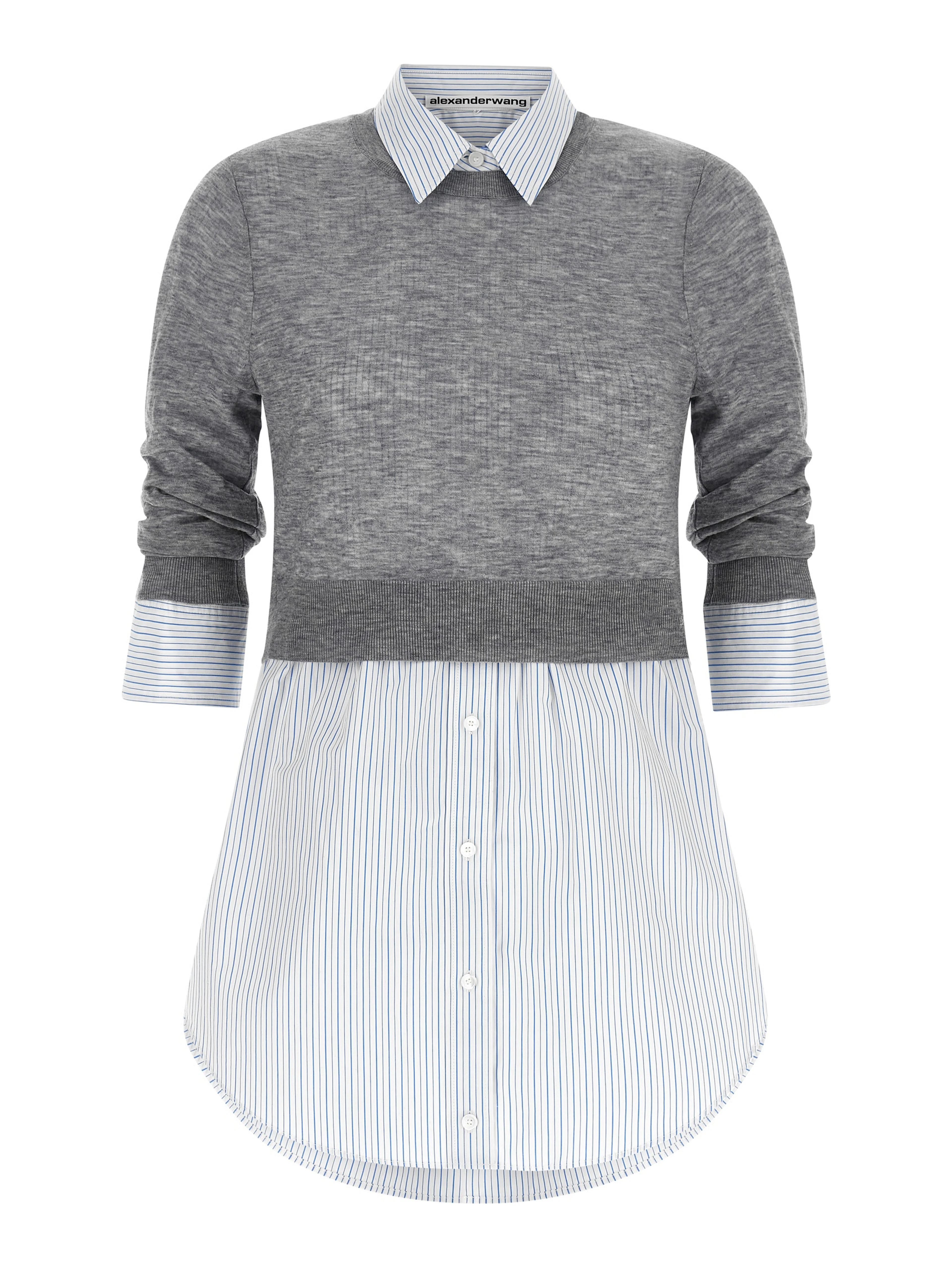 Gray Wool Blouse