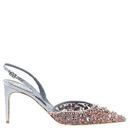 Multicolor Glass High Heel Pumps