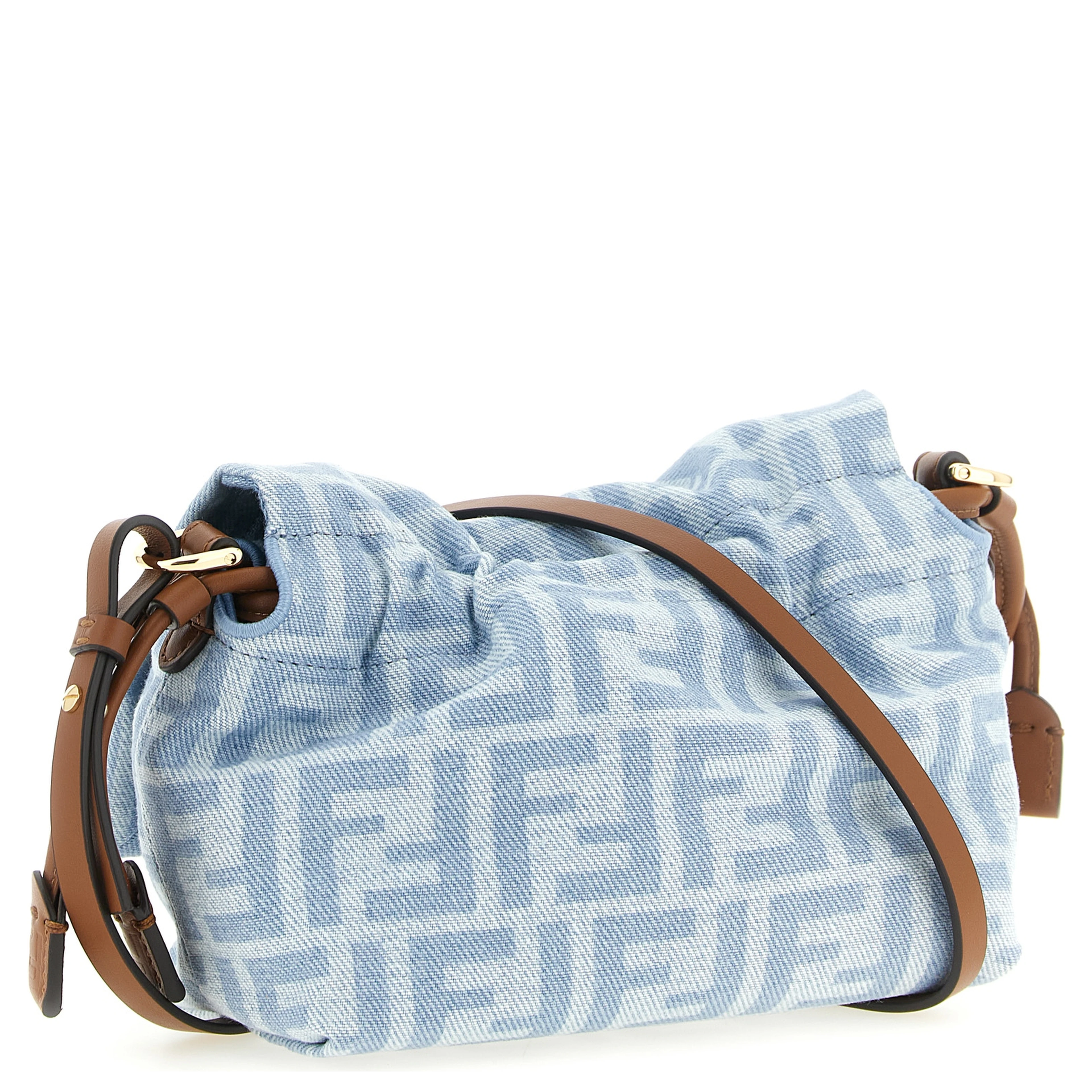 Blue Cotton Handbag