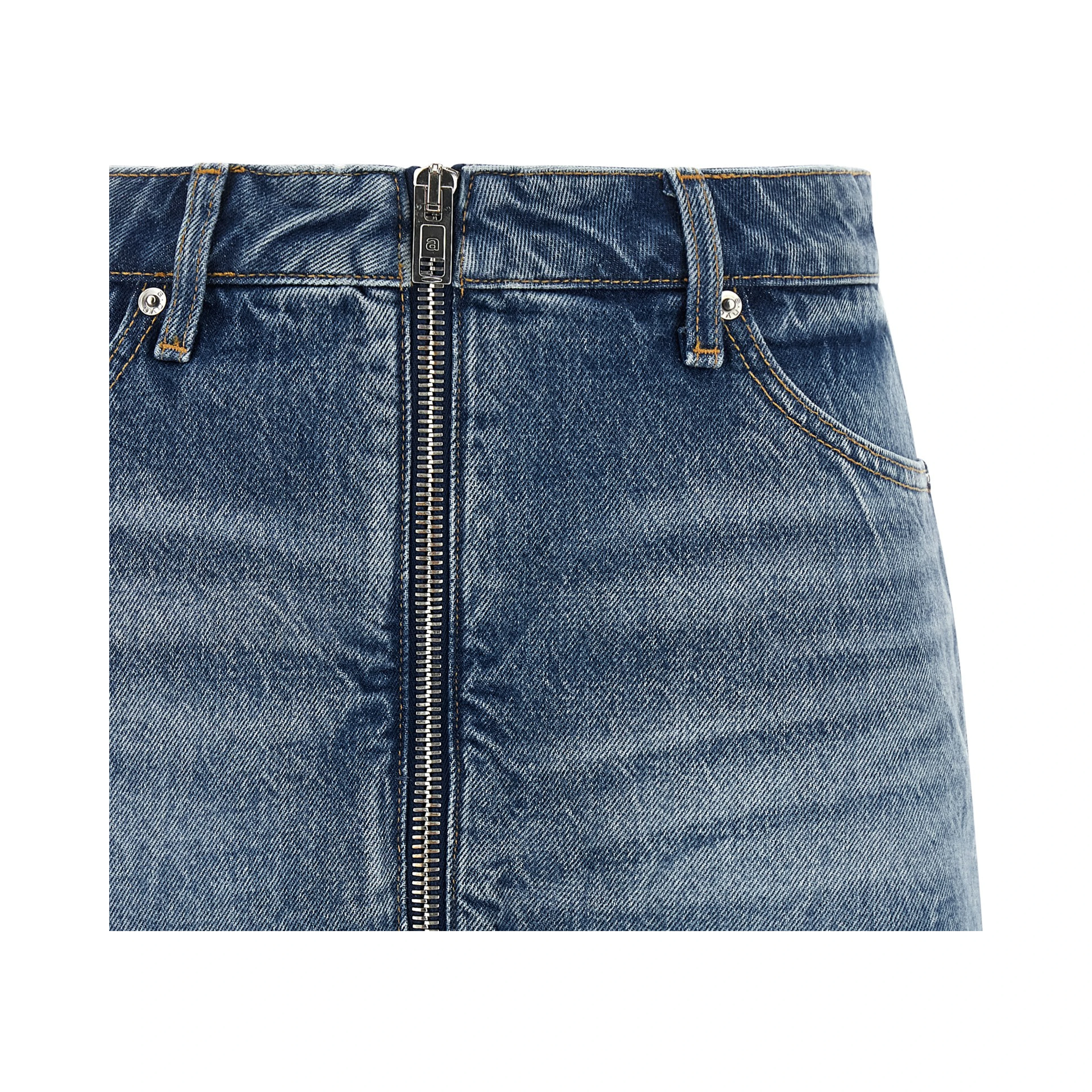 Blue Cotton Bermuda Shorts
