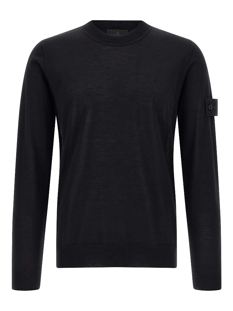 Black Virgin Wool Cardigan