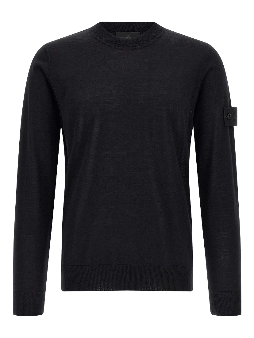 Black Virgin Wool Cardigan