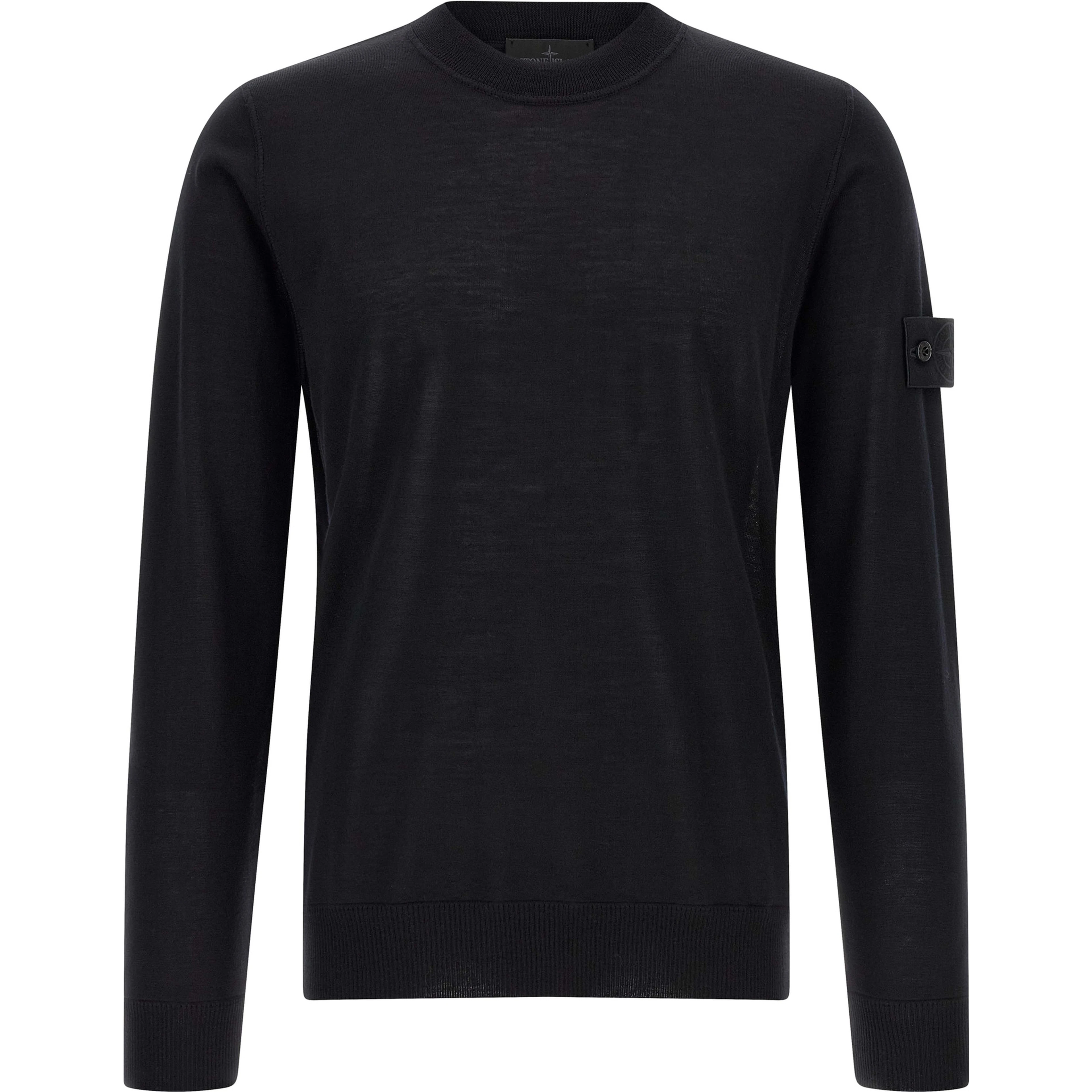 Black Virgin Wool Cardigan
