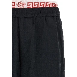 Black Polyamide Joggers (Workout Pants)