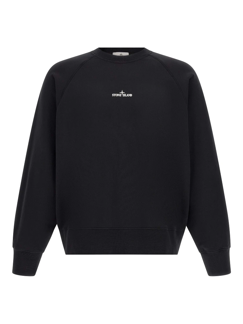 Black Cotton Sweatshirt