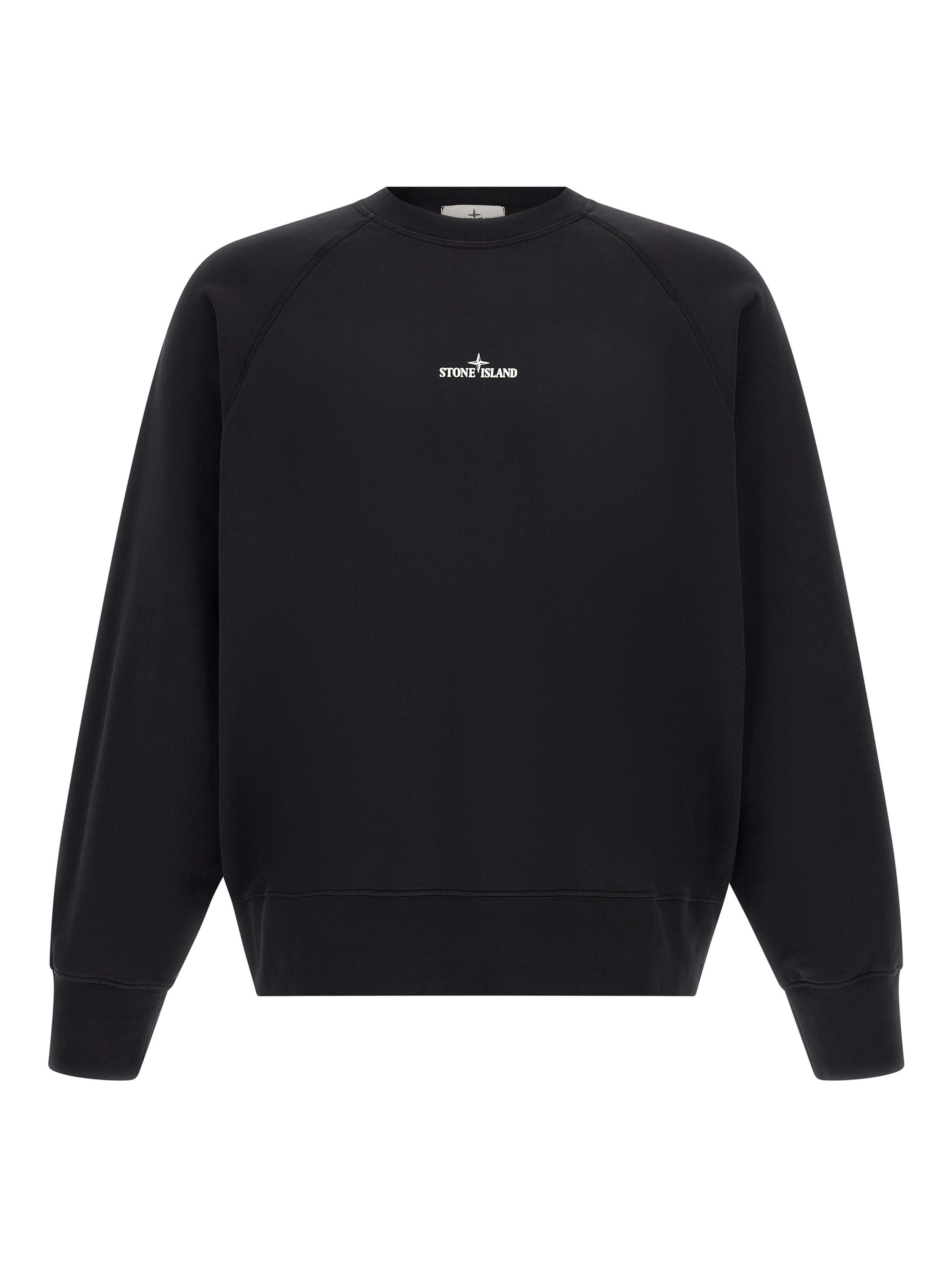 Black Cotton Sweatshirt