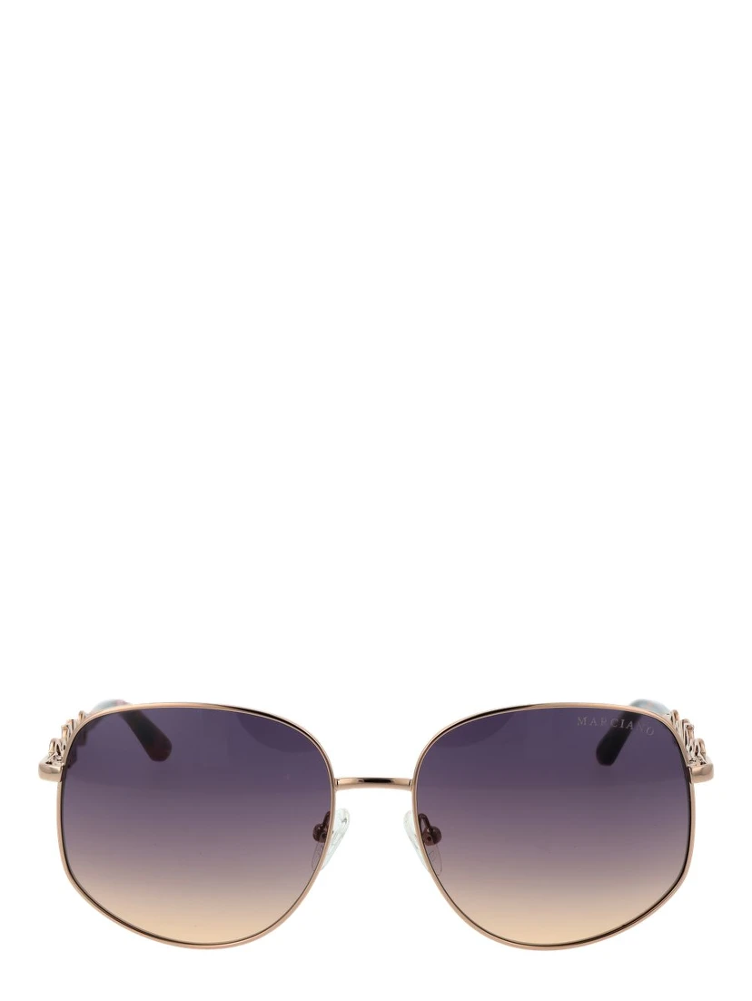 Rose Gold Metal Sunglasses