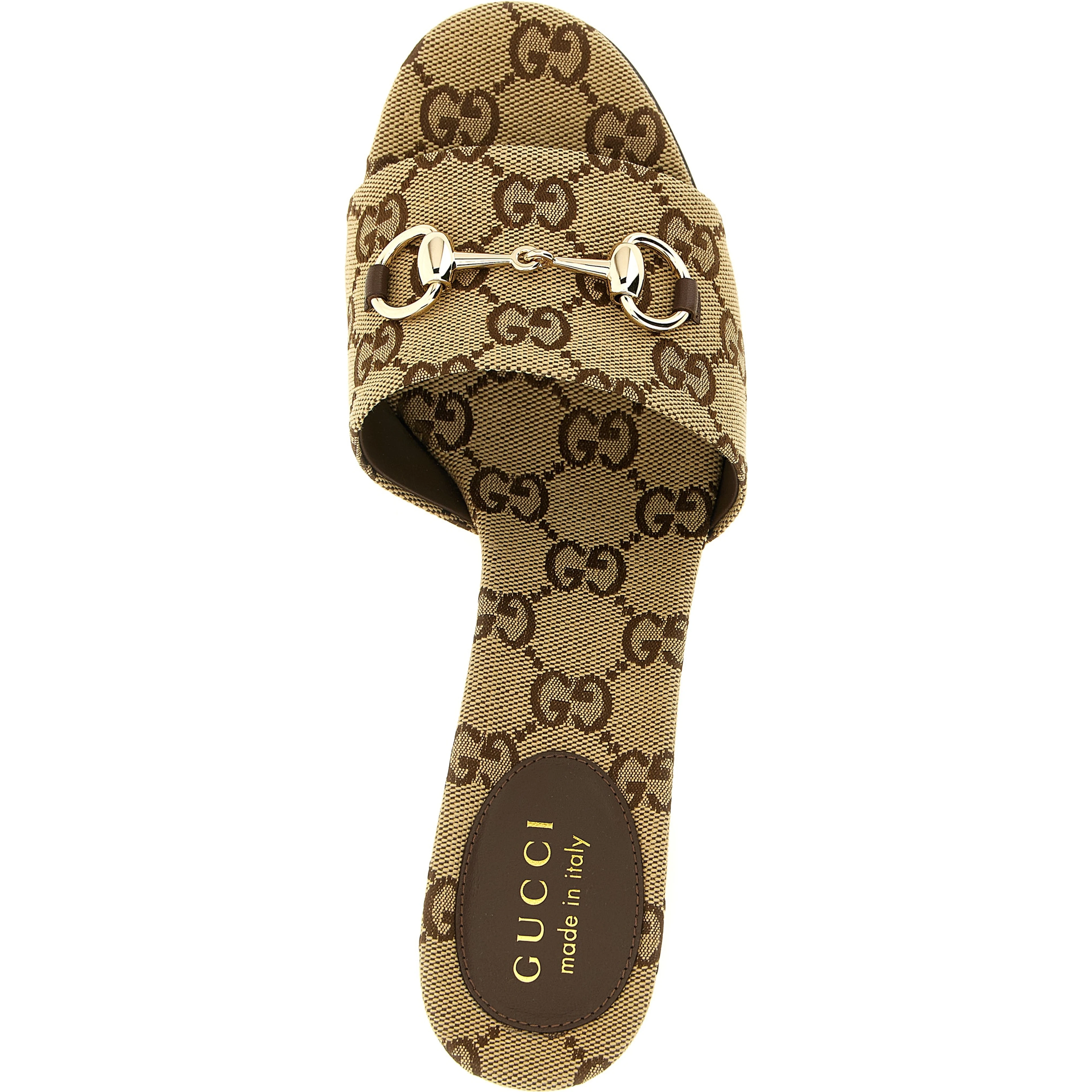 Beige Cotton Slides