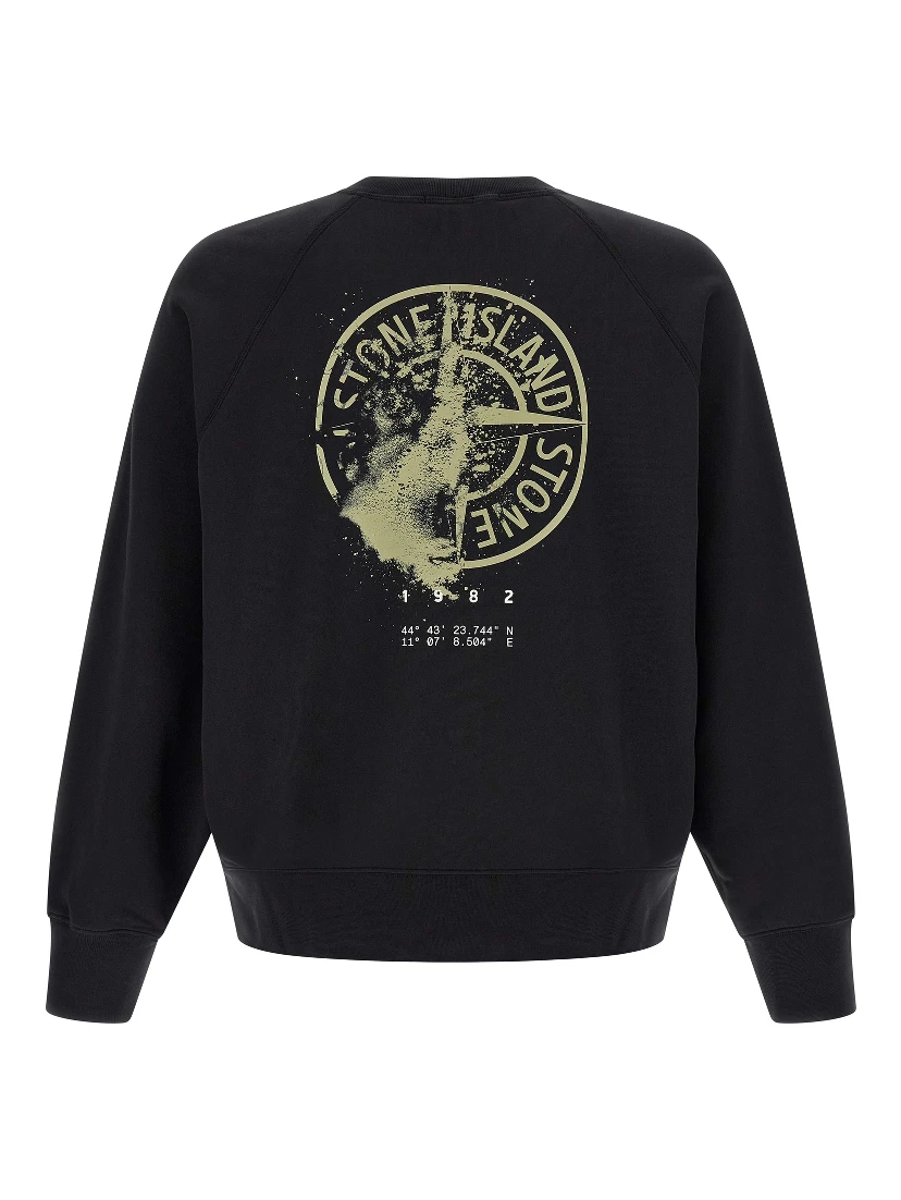 Black Cotton Sweatshirt