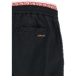 Black Polyamide Joggers (Workout Pants)