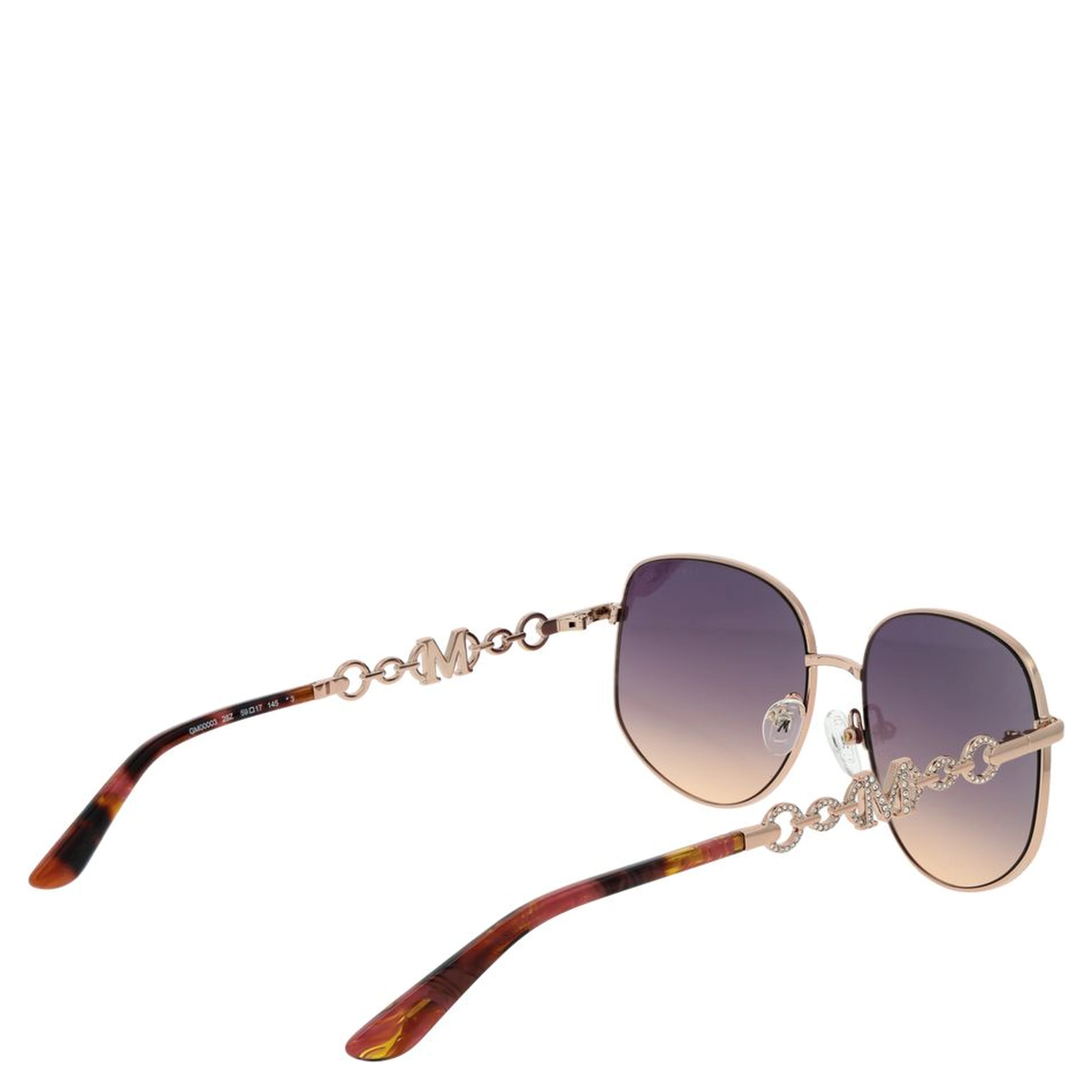 Rose Gold Metal Sunglasses