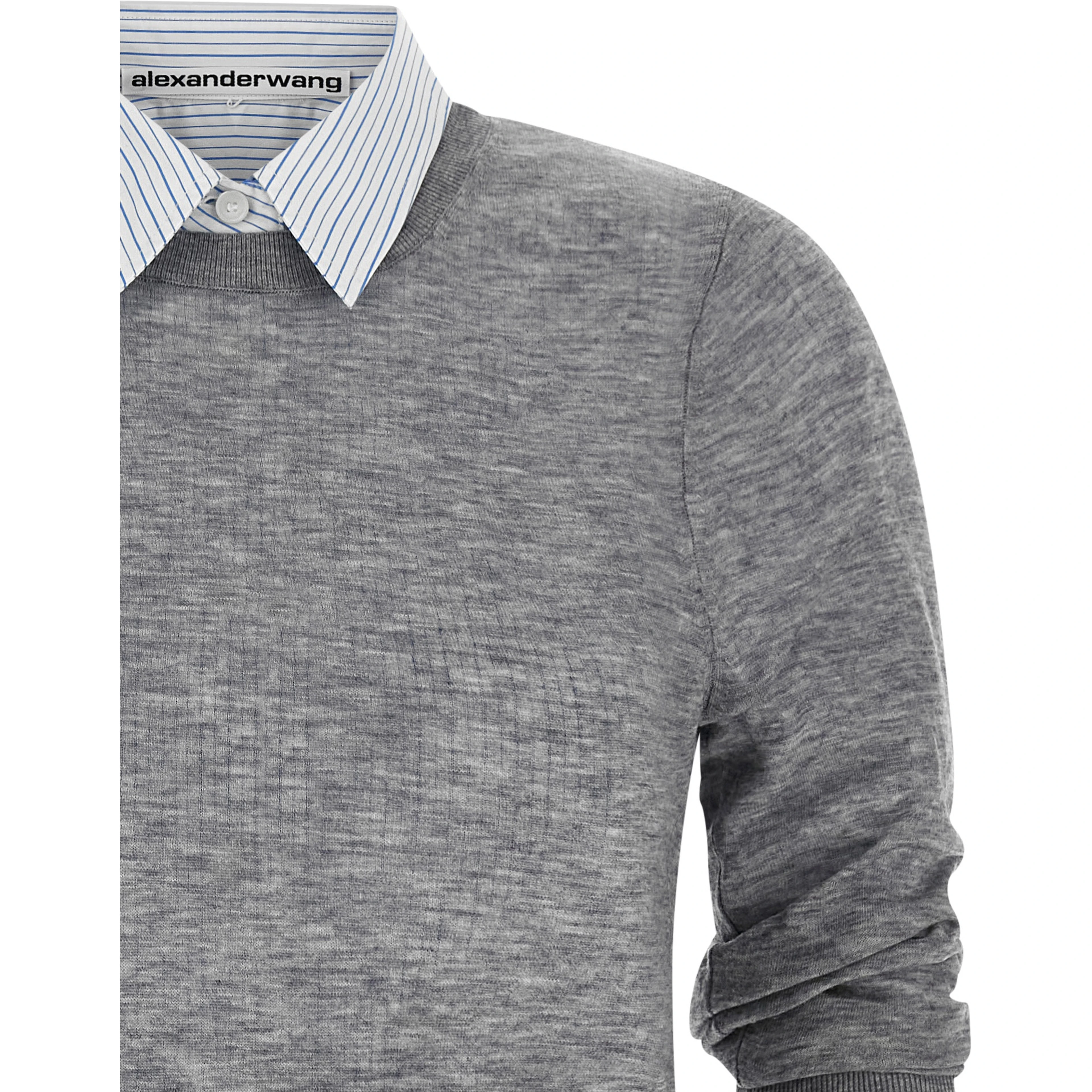 Gray Wool Blouse