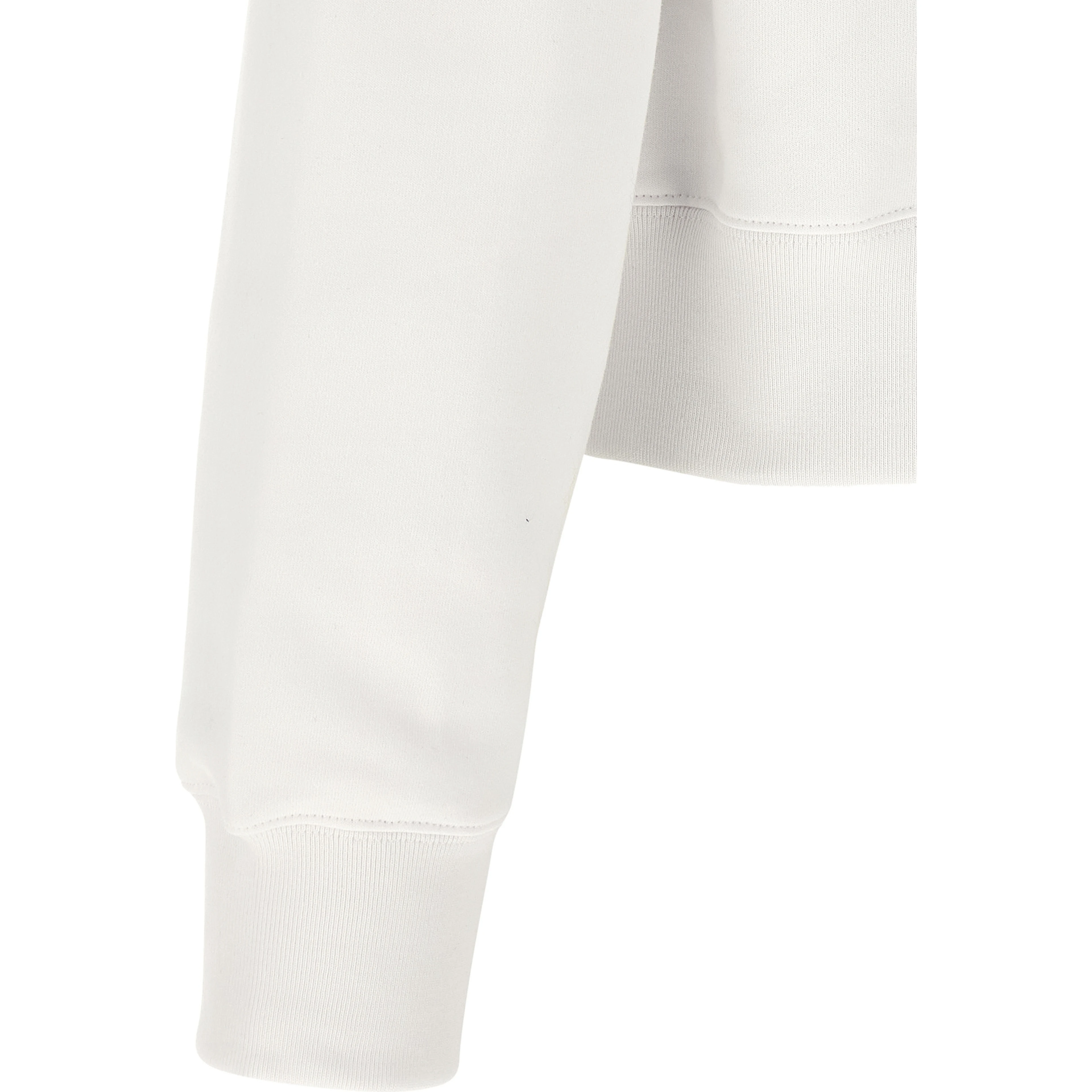 White Cotton Hoodie