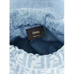 Blue Cotton Handbag