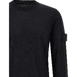 Black Virgin Wool Cardigan