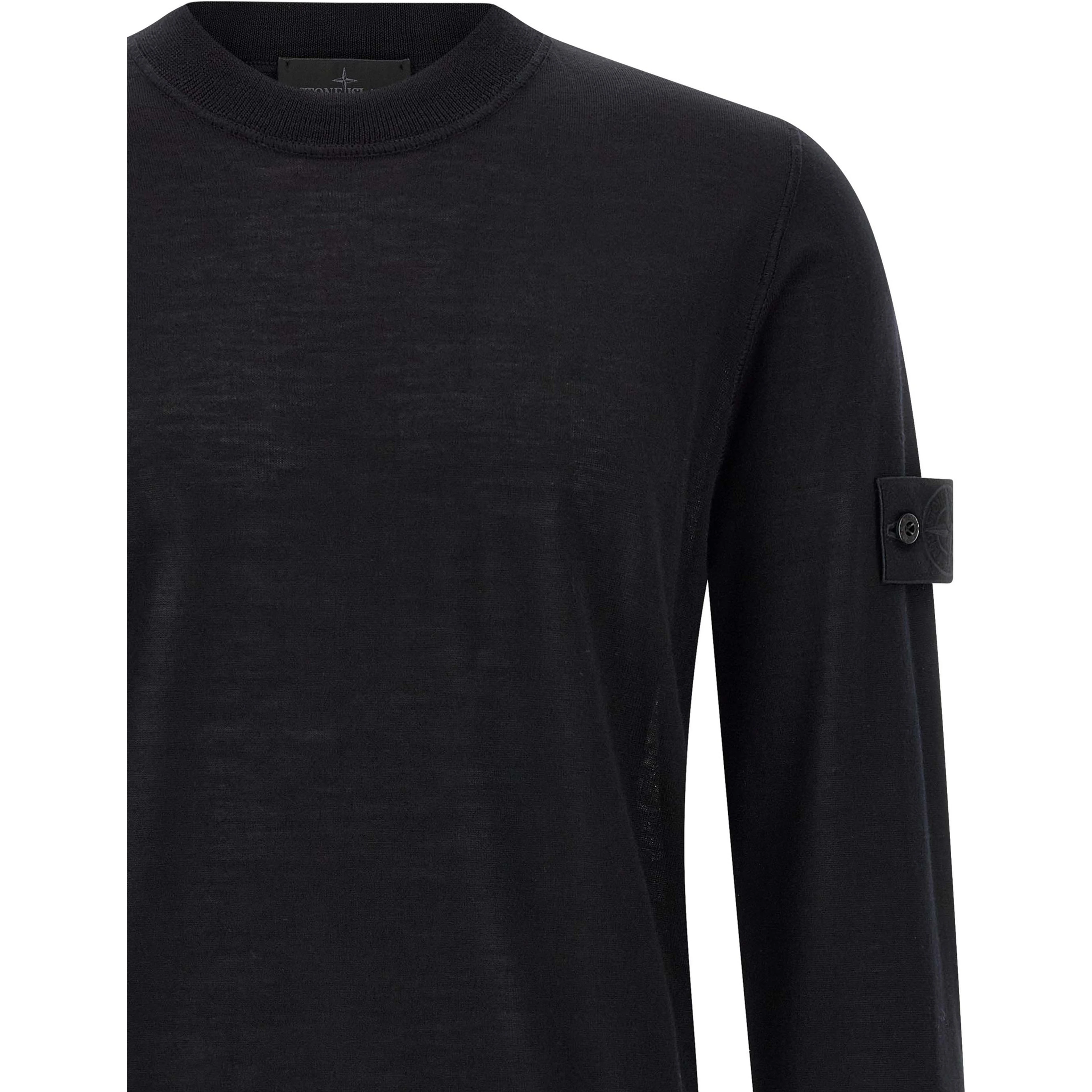 Black Virgin Wool Cardigan