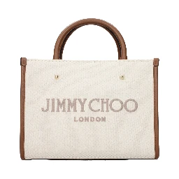 Beige Fabric Handbag