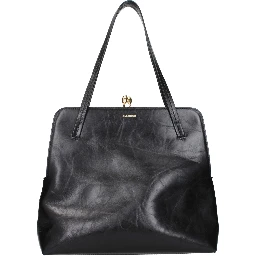 Black Leather Shoulder Bag