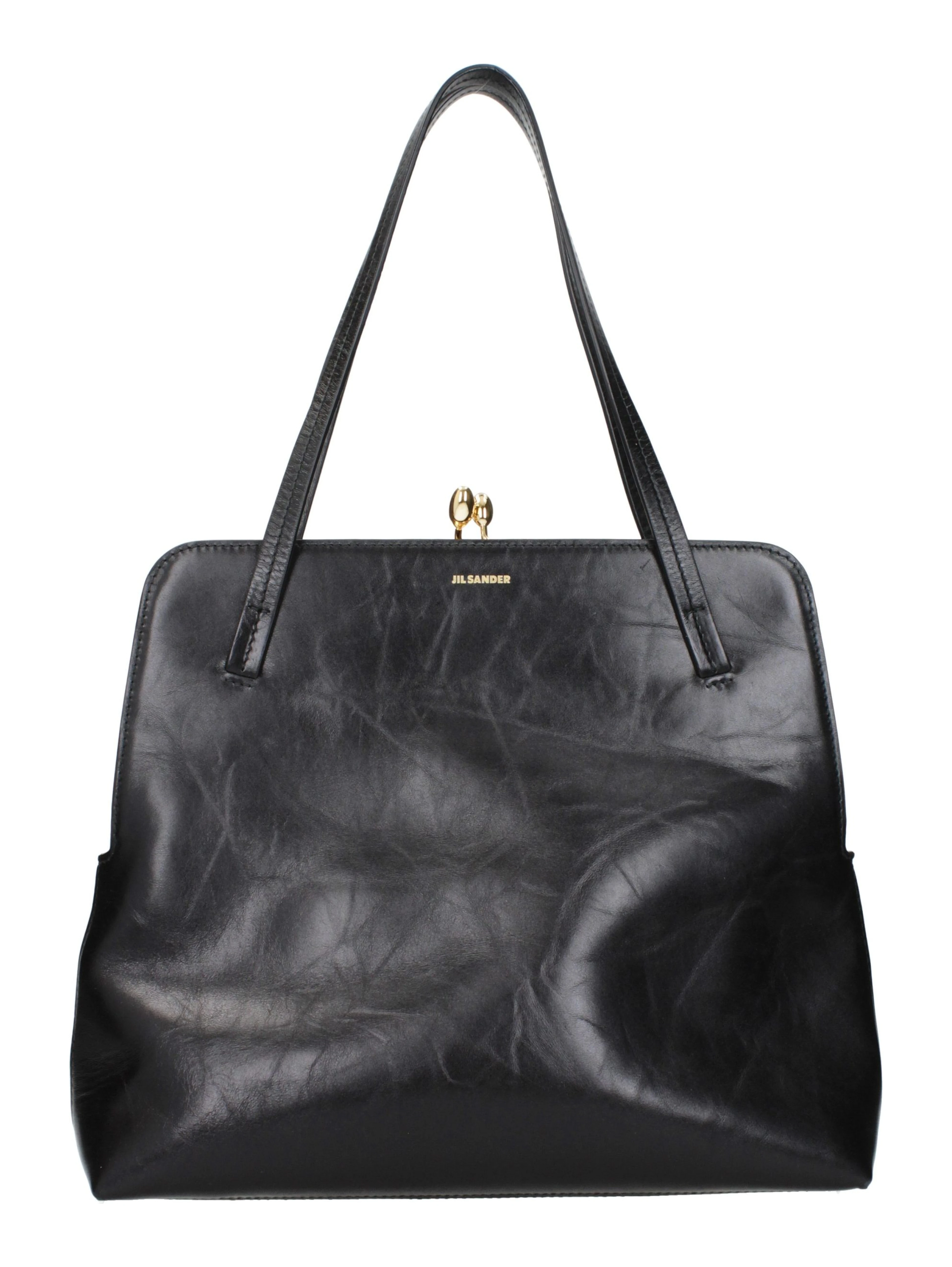 Black Leather Shoulder Bag